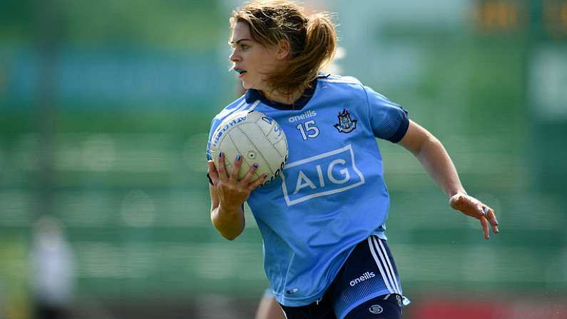 30 June 2019; Noelle Healy of Dublin during the Ladies Football Leinster Senior Championship Final match between Dublin and Westmeath at Netwatch Cullen Park in Carlow. Photo by Sam Barnes/Sportsfile