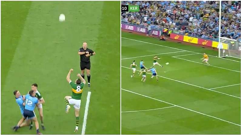 Watch: David Moran Throw-In Error Sets Eoin Murchan On The Way For Goal