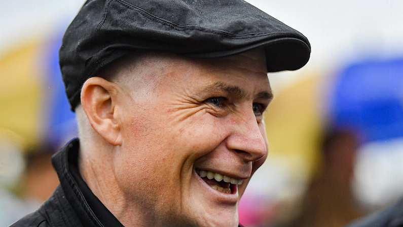 15 September 2019; Pat Smullen prior to the Pat Smullen Champions Race For Cancer Trials Ireland during Day Two of the Irish Champions Weekend at The Curragh Racecourse in Kildare. Photo by Seb Daly/Sportsfile