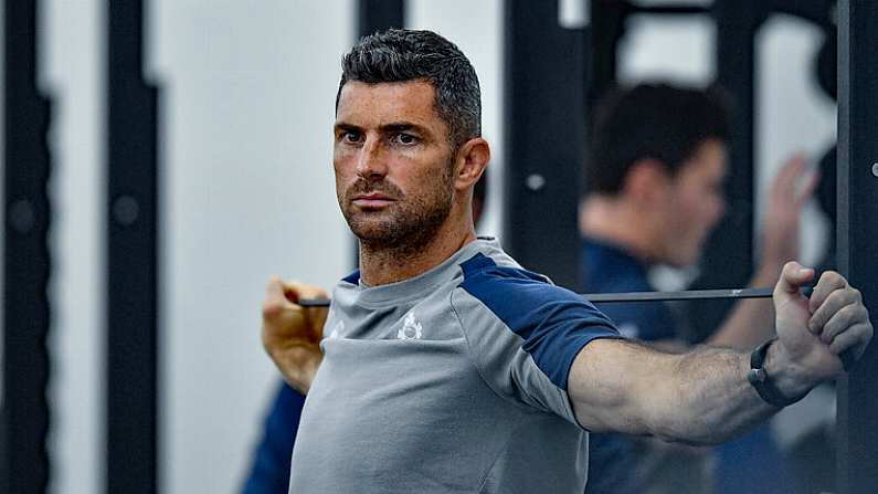 16 September 2019; Rob Kearney during an Ireland Rugby gym session at the Ichihara Suporeku Park in Ichihara, Japan. Photo by Brendan Moran/Sportsfile