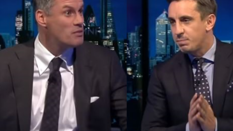 Gary Neville And Jamie Carragher Analyse Their Own Dreadful Testimonial Defending