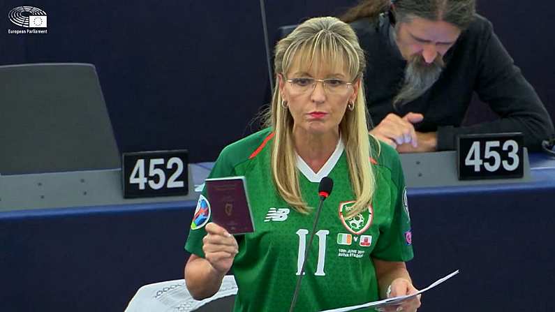 Sinn Féin MEP Explains Why She Wore James McClean's Jersey During Debate