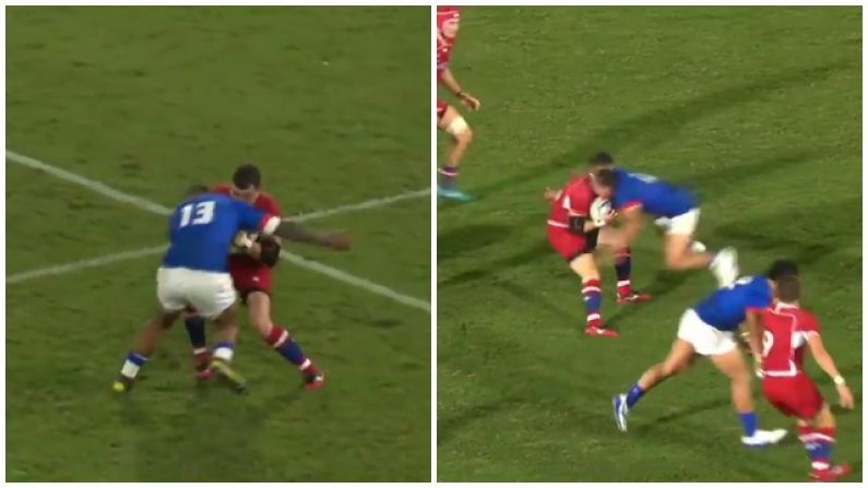 Samoa Very Lucky To Get Away Without Red After Two Incidents In Two Minutes