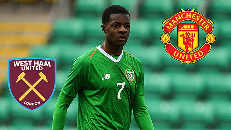 25 March 2019; Mipo Odubeko of Republic of Ireland during the U17 International Friendly match between Republic of Ireland and Finland at Tallaght Stadium in Tallaght, Dublin. Photo by Eoin Noonan/Sportsfile