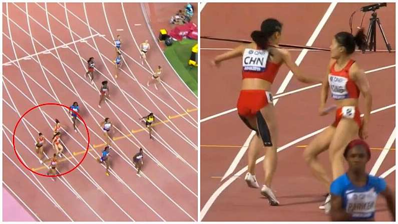 Chinese Women's Relay Team Provide Comedy Highlight Of World Championships