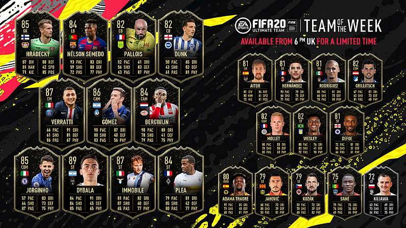 Insane Paulo Dybala In-Form Card Headlines FIFA 20 Team Of The Week 4