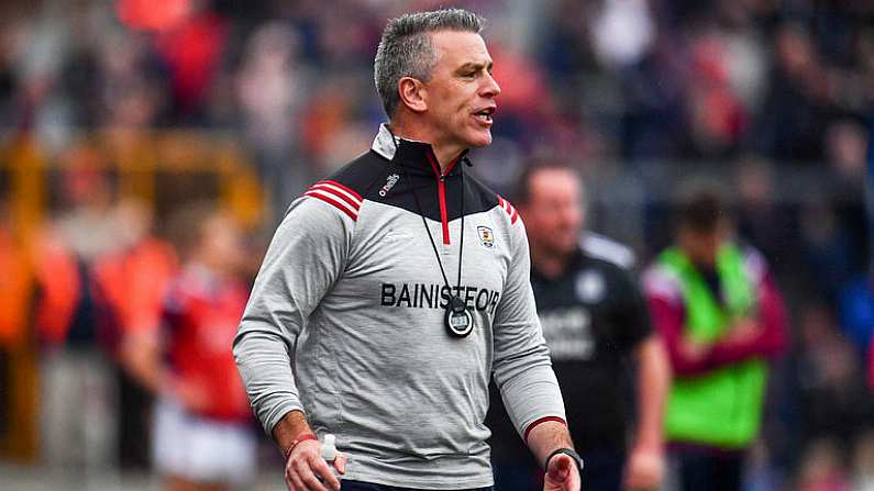 10 July 2019; Galway manager Padraic Joyce during the EirGrid Connacht GAA Football U20 Championship final match between Galway and Mayo at Tuam, Co. Galway. Photo by Sam Barnes/Sportsfile