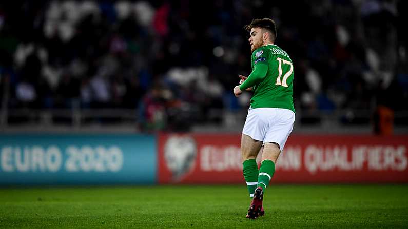 12 October 2019; Aaron Connolly of Republic of Ireland during the UEFA EURO2020 Qualifier match between Georgia and Republic of Ireland at the Boris Paichadze Erovnuli Stadium in Tbilisi, Georgia. Photo by Stephen McCarthy/Sportsfile