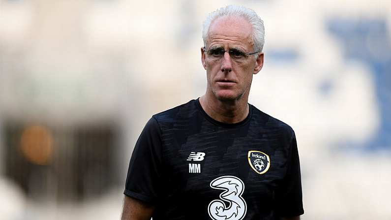 11 October 2019; Republic of Ireland manager Mick McCarthy during a Republic of Ireland training session at the Boris Paichadze Erovnuli Stadium in Tbilisi, Georgia. Photo by Stephen McCarthy/Sportsfile