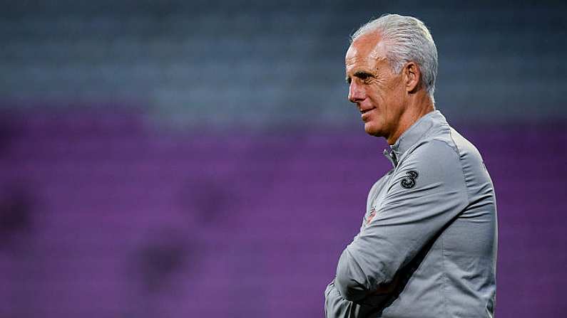 14 October 2019; Republic of Ireland manager Mick McCarthy during a Republic of Ireland training session at Stade de Geneve in Geneva, Switzerland. Photo by Stephen McCarthy/Sportsfile