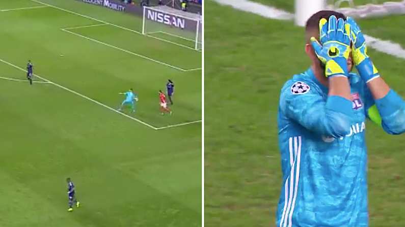 Watch: Goalkeeping Howler Hands Benfica Victory Against Lyon