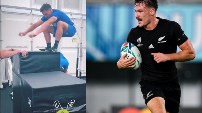 Watch: All Black George Bridge Performed A Ridiculous Box Jump In Training Today