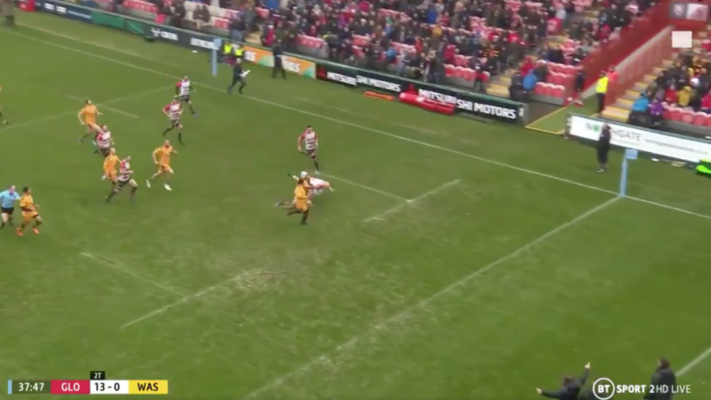 Watch: Gloucester Scrum Half Pulls Off Outrageous Long Slide For Try