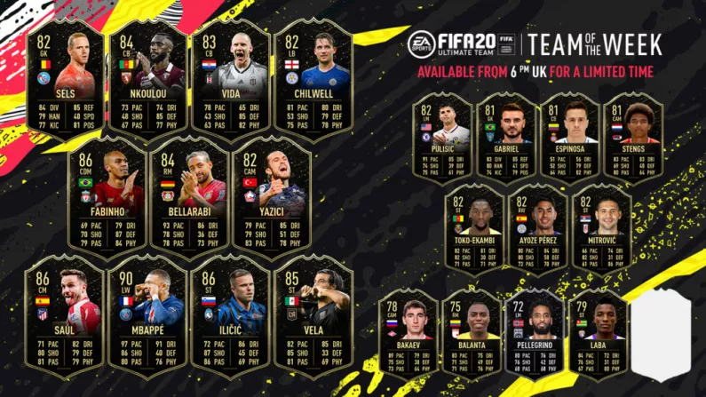 Yet Another Irish Player Features In FIFA 20 Team Of The Week 7