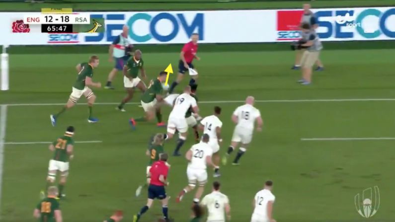 England Fans Are Raging Over 'Forward Pass' In South Africa's First Try