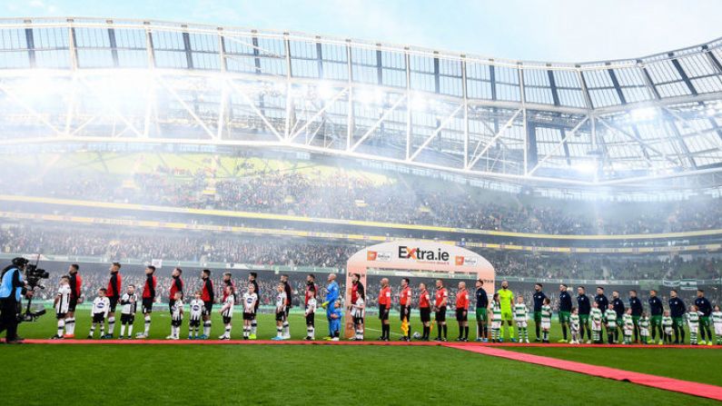 Rovers' Alan Mannus Stood Out During The National Anthem At FAI Cup Final