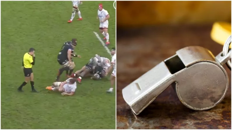 Watch: The Referee's Whistle Stopped Working In Ulster Game And It Was Gas