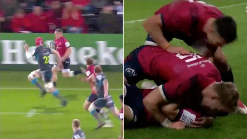 Watch: Andrew Conway Scorches Ospreys Defence To Score Cracking Try