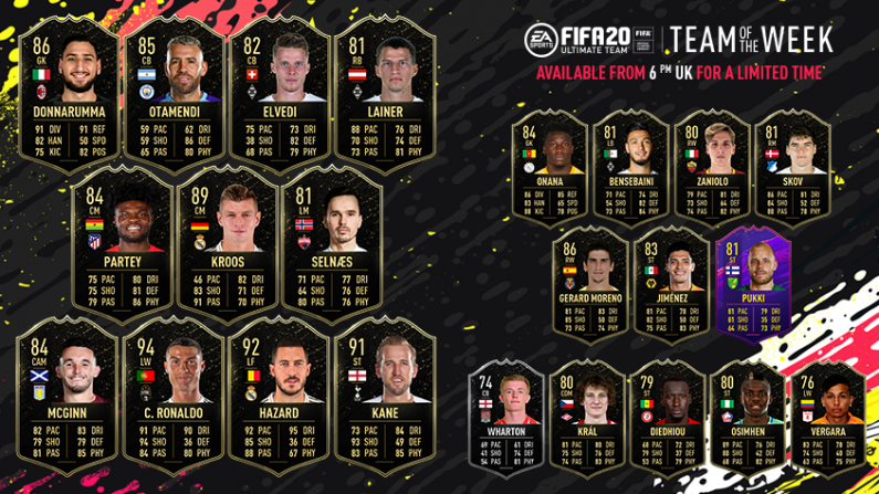 FIFA 20 Team Of The Week 10 Is An Absolute Blockbuster
