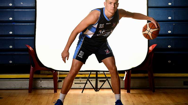 18 September 2019; Peter Hoffmann of Coughlan C and S Neptune pictured at the 2019/2020 Basketball Ireland Season Launch and Hula Hoops National Cup draw at the National Basketball Arena in Tallaght, Dublin. Photo by Sam Barnes/Sportsfile