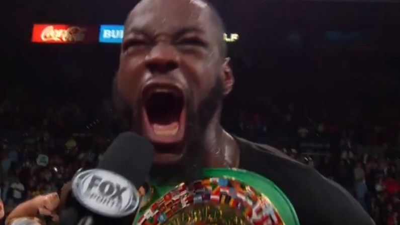 Watch: Deontay Wilder Sets Up Tyson Fury Rematch With Another Knockout Shot