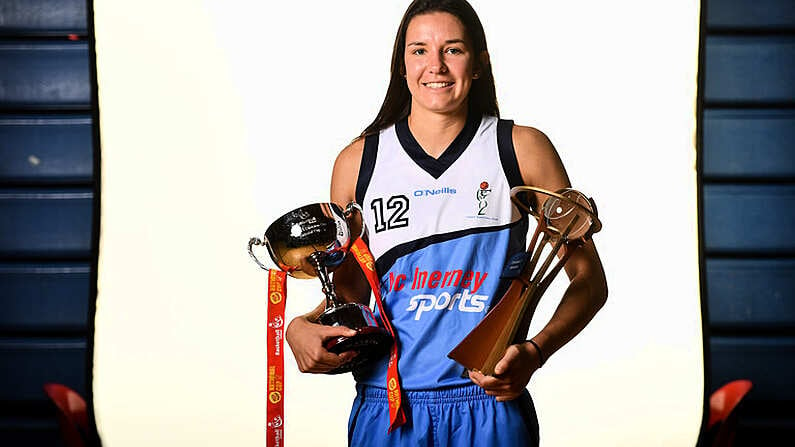 18 September 2019; Carly McLendon of Maree pictured at the 2019/2020 Basketball Ireland Season Launch and Hula Hoops National Cup draw at the National Basketball Arena in Tallaght, Dublin. Photo by Sam Barnes/Sportsfile