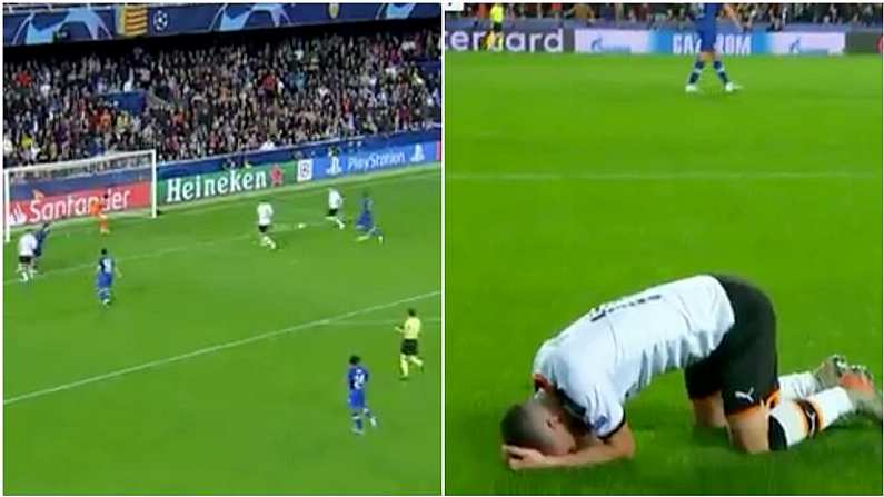 Watch: Miss Of The Season Contender From Rodrigo Costs Valencia Chelsea Win