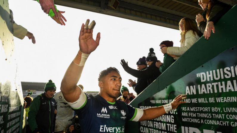 Huge Boost For Connacht As Bundee Aki Signs New Contract