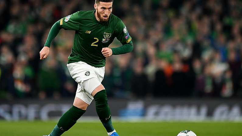 18 November 2019; Matt Doherty of Republic of Ireland during the UEFA EURO2020 Qualifier match between Republic of Ireland and Denmark at the Aviva Stadium in Dublin. Photo by Seb Daly/Sportsfile