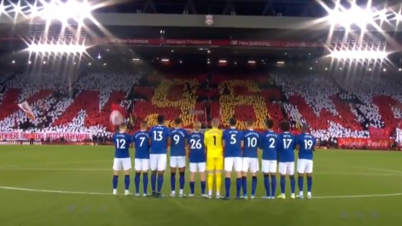 Watch: Emotional Scenes As Merseyside Fans Unite For Hillsborough Tribute