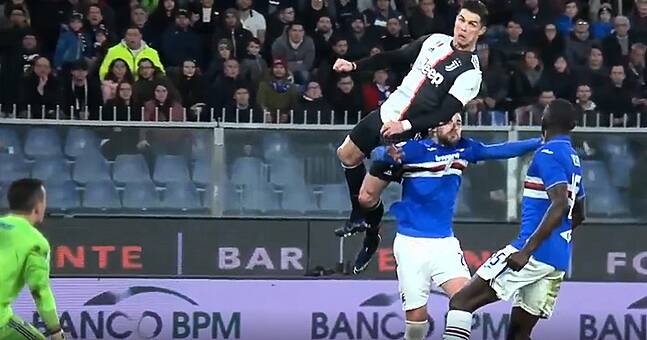 Watch: Cristiano Ronaldo Scores Winning Header After Extraordinary Leap