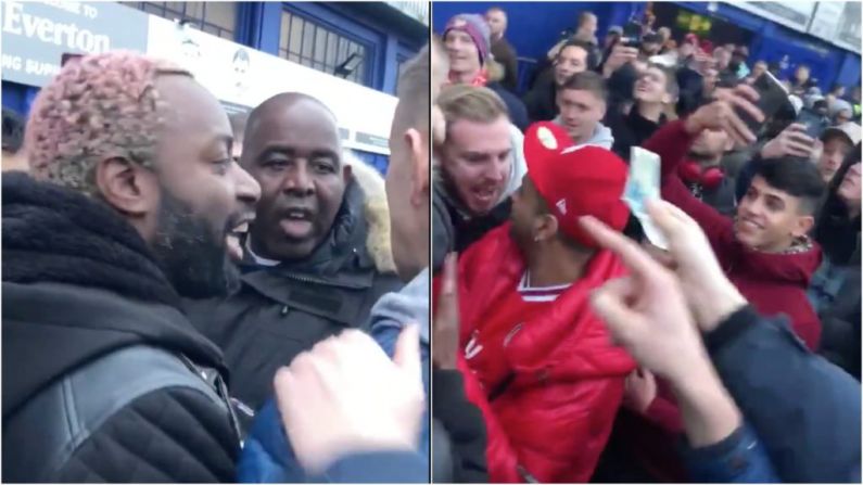 Watch: 'Arsenal Fan TV' Berated By Club's Supporters Outside Goodison Park