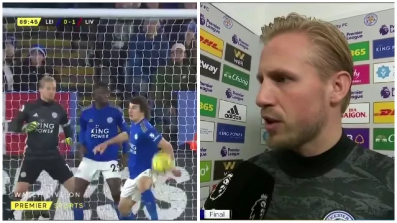 Kasper Schmeichel Not Happy With Referee Over Penalty Decision