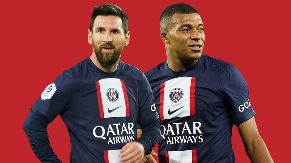 Kylian Mbappé Lionel Messi PSG