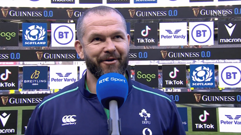 Andy Farrell Cracks Brilliant Line To Sum Up The Scale Of Ireland's Injury Issues