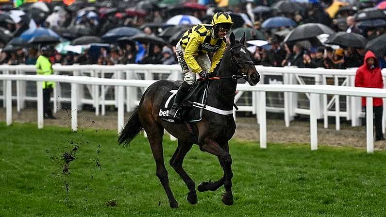 16 March 2022; Shishkin, with Nico de Boinville up, goes to post for the Betway Queen Mother Champion Chase during day two of the Cheltenham Racing Festival at Prestbury Park in Cheltenham, England. Photo by David Fitzgerald/Sportsfile