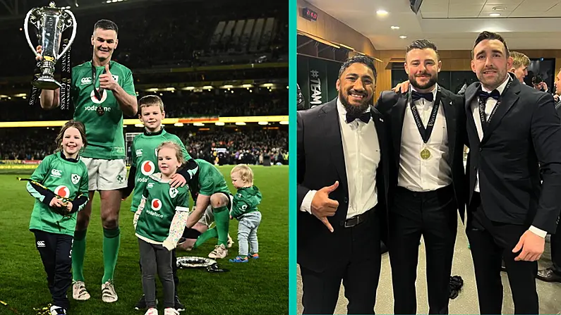 The Ireland Players Had A Ball Celebrating Their Grand Slam Triumph