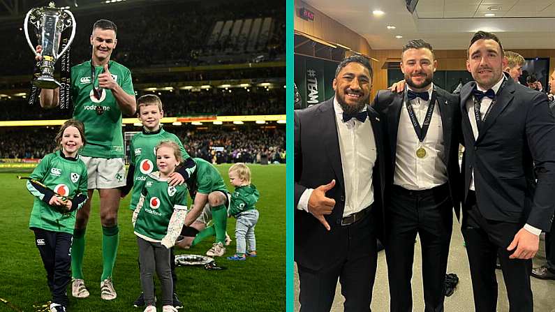 The Ireland Players Had A Ball Celebrating Their Grand Slam Triumph