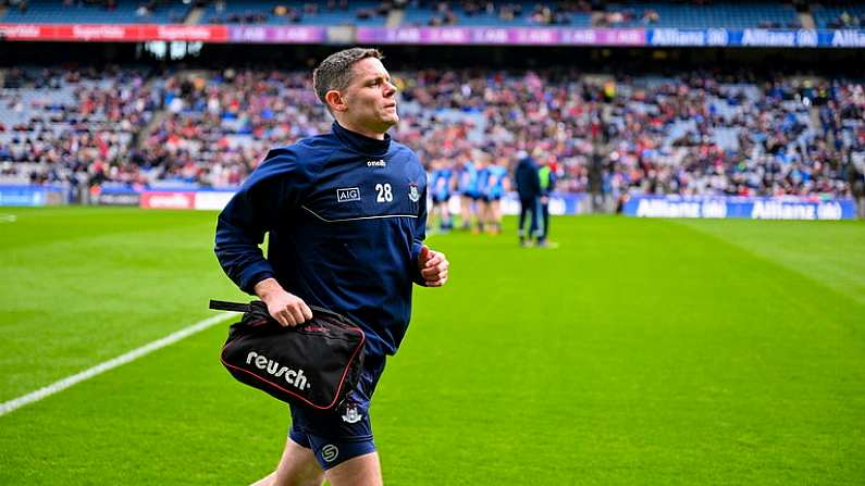 26 March 2023; Dublin substitute Stephen Cluxton before the Allianz Football League Division 2 match between Dublin and Louth at Croke Park in Dublin. Photo by Ray McManus/Sportsfile