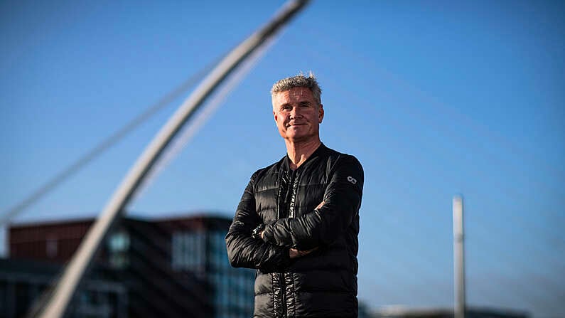 ***REPRO FREE***PRESS RELEASE NO REPRODUCTION FEE*** EDITORIAL USE ONLY 2023 Red Bull Showrun, North Wall Quay, Dublin 13/1/2023  Pictured is Former Formula One Driver David Coulthard ahead of the Red Bull F1 Showrun which takes place on Sunday on Dublin's North Wall Quay. David Coulthard will put on an epic motorsports spectacle, showcasing the intense power and speed of Oracle Red Bull Racing's 2008 Championship Winning RB7 car joined by Conor Shanahan and Mike Jensen. Mandatory Credit INPHO/Bryan Keane