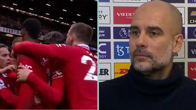 Pep Guardiola Seems To Concede Premier League Title After Defeat To Manchester United