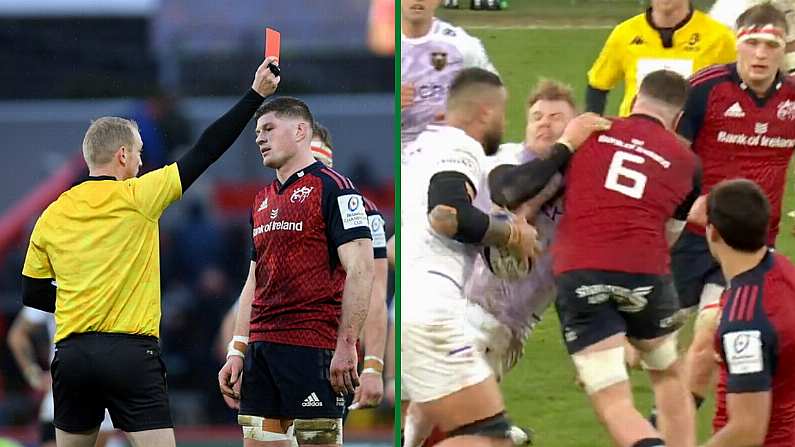 No Complaints For Munster As Jack O'Donoghue Sees Red For Reckless Shoulder To Head