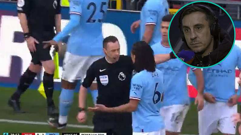 Gary Neville Understands Manchester City Anger Over Fernandes Goal