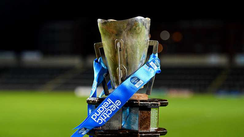 20 February 2019; A general view of the Sigerson Cup before the Electric Ireland HE GAA Sigerson Cup Final match between St Mary's University College Belfast and University College Cork at O'Moore Park in Portlaoise, Laois. Photo by Piaras O Midheach/Sportsfile