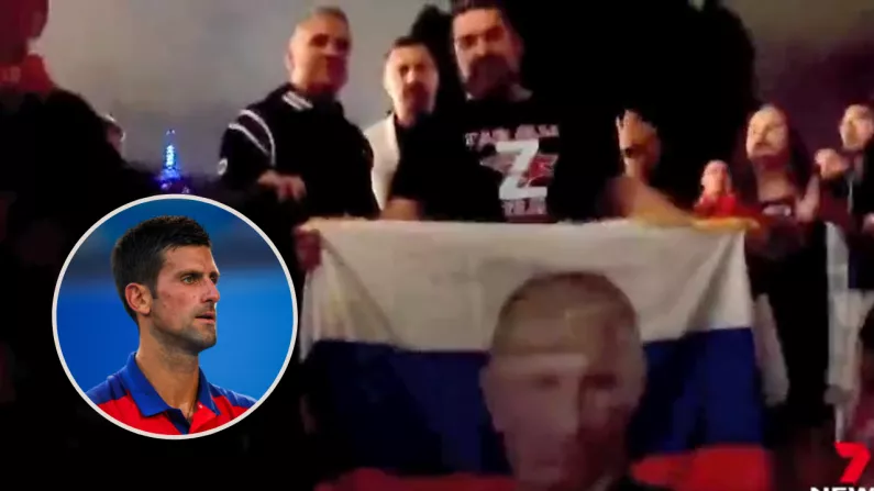 Novak Djokovic's Father Poses For Photos With Pro-Putin Fans In Melbourne