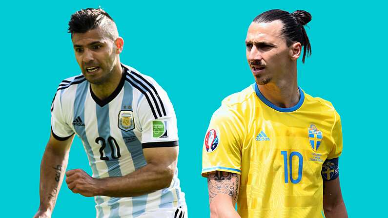 Sergio Aguero has publicly fought back against Zlatan Ibrahimovic's criticism of Argentina (Photos: Shutterstock)