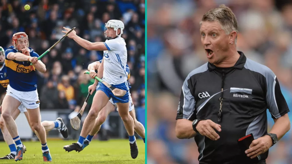 Waterford v Tipperary and a referee in the Allianz leagues