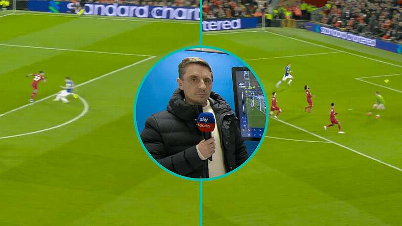 Gary Neville Hammers Seamus Coleman & Jordan Pickford After Conceding Liverpool Howler