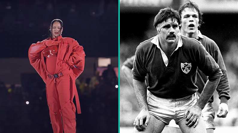 Son Of Irish Rugby Legend Designed Rihanna's Super Bowl Outfit