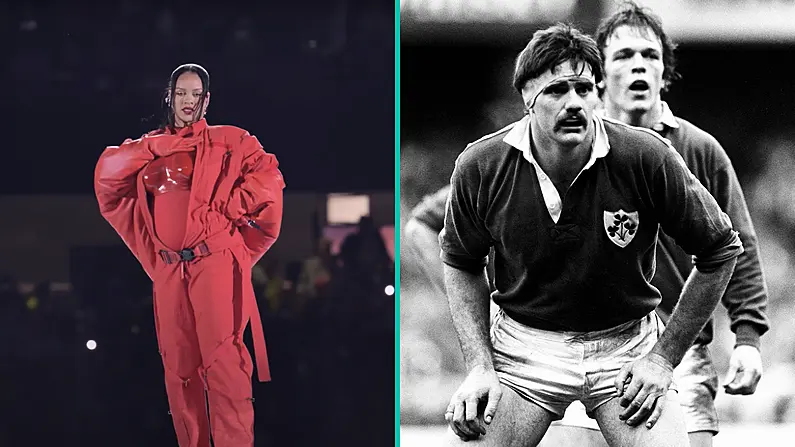 Son Of Irish Rugby Legend Designed Rihanna's Super Bowl Outfit